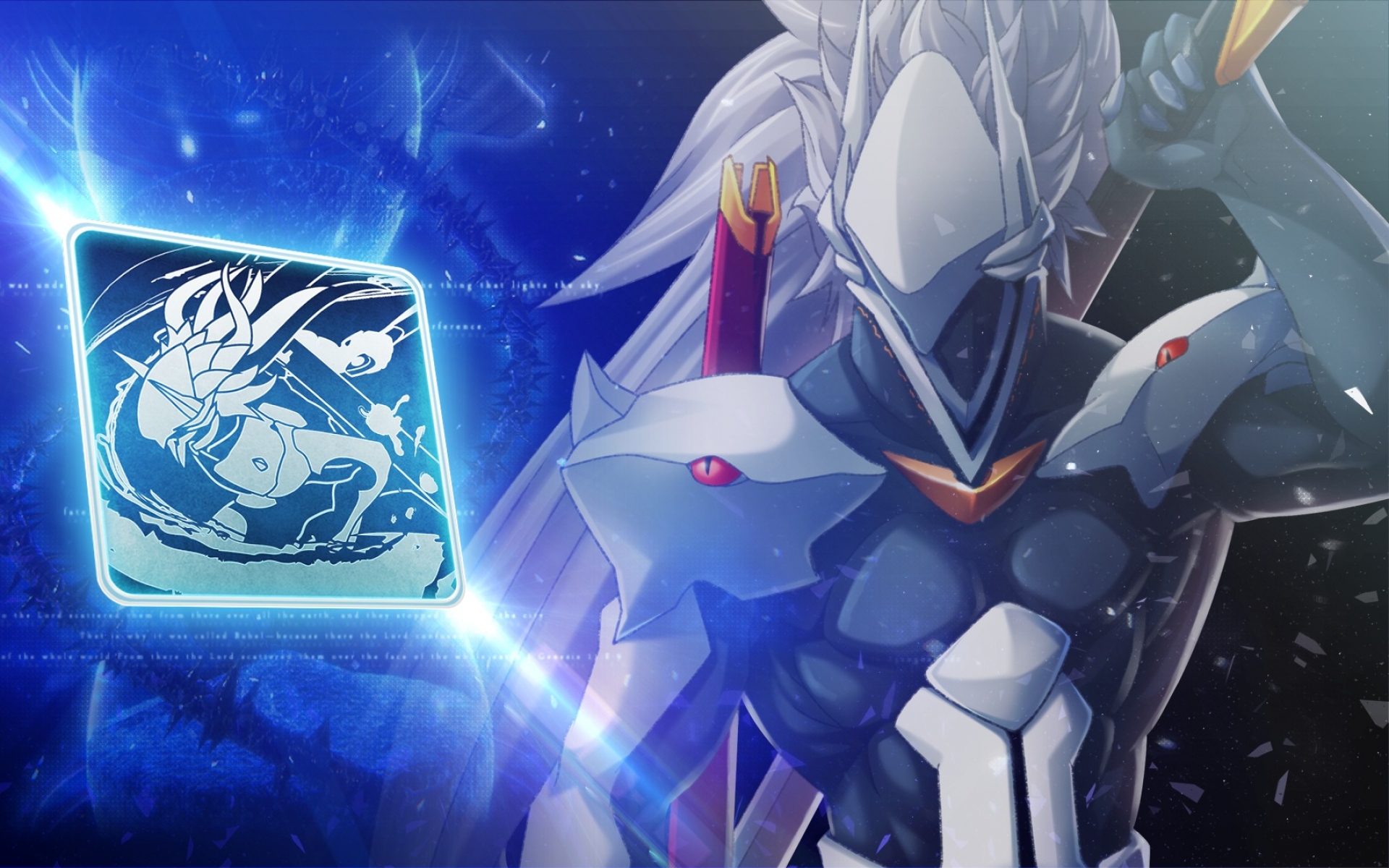 Картинки Hakumen, blazblue, персонаж, искусство фото и обои на рабочий стол