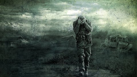 Сталкер, припять, искусство, солдаты