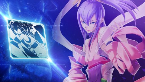 Blazblue, chrono phantasma, amane nishiki, кимоно