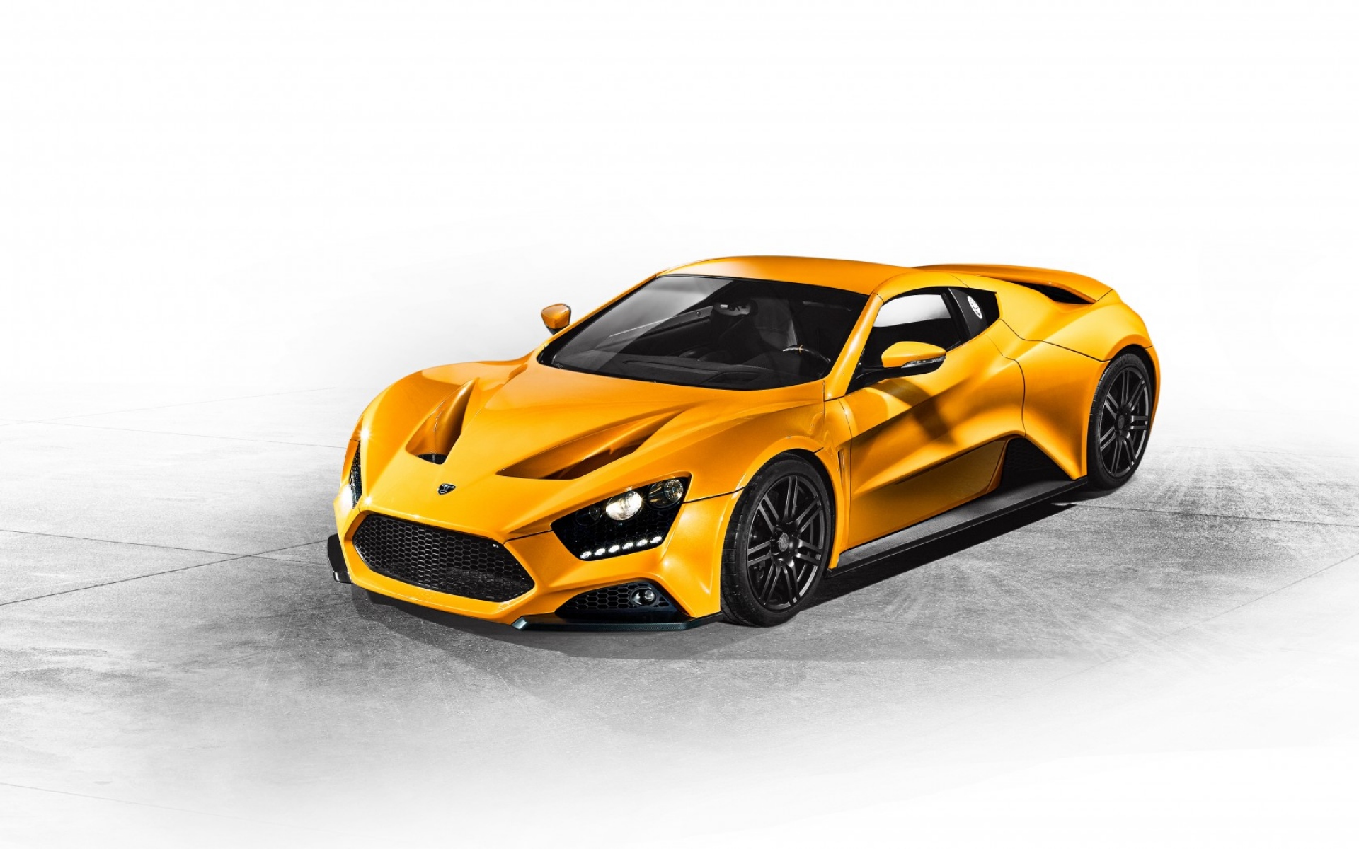 Картинки Zenvo, st1, 2015, желтый, вид сбоку фото и обои на рабочий стол