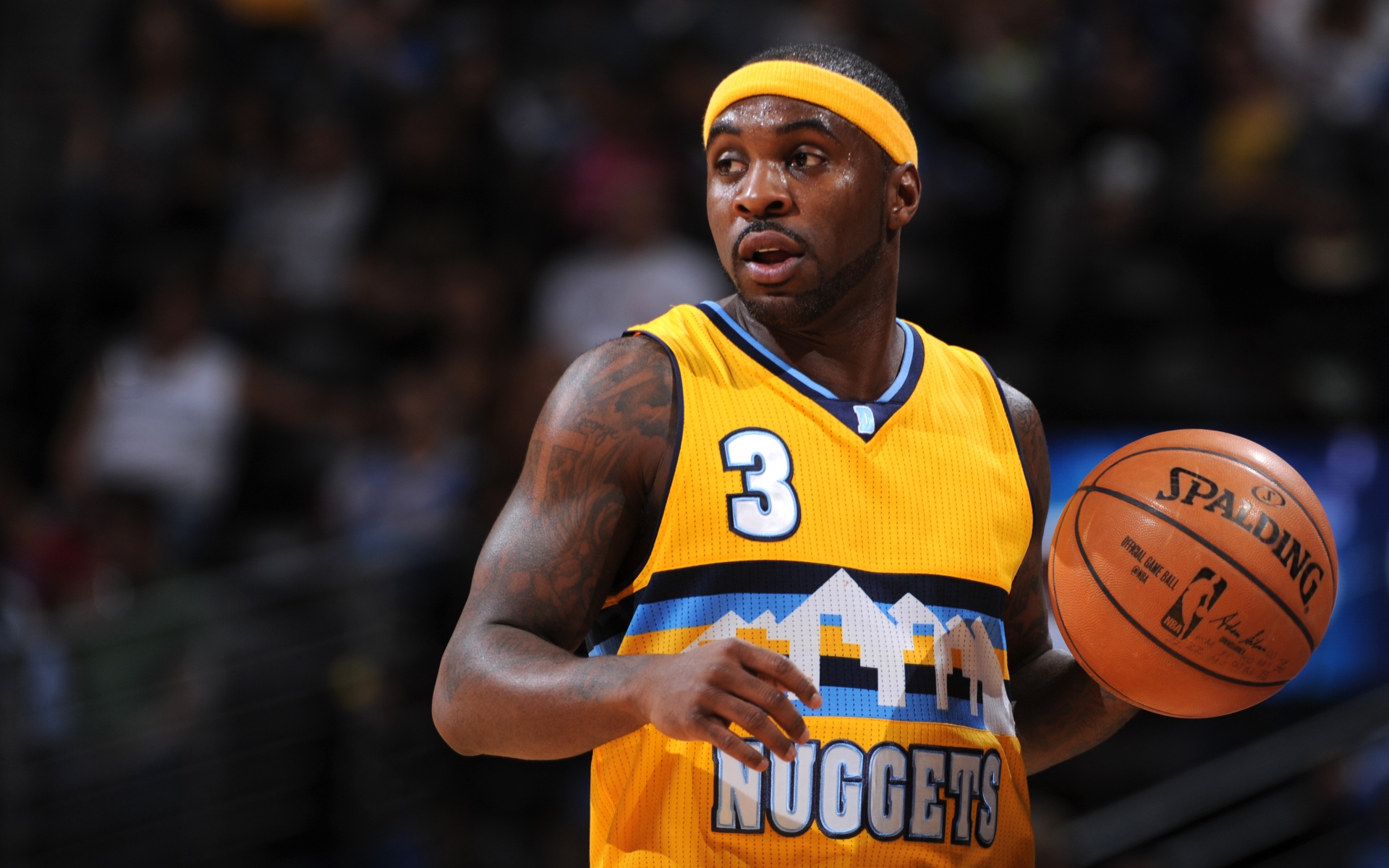 Картинки Ty lawson, самородки denver, баскетбол, мяч фото и обои на рабочий стол