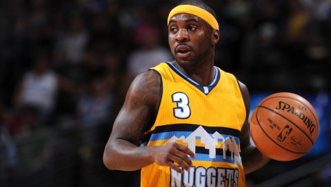 Ty lawson, самородки denver, баскетбол, мяч
