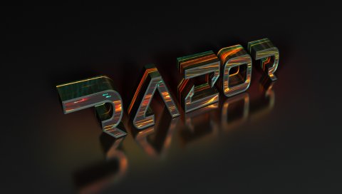 Буквы, 3d, отражение
