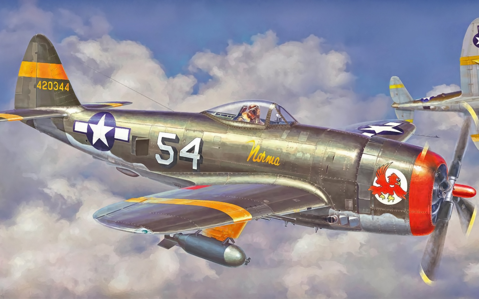 Картинки P 47 thunderbolt, hasegawa, истребитель, самолет фото и обои на рабочий стол