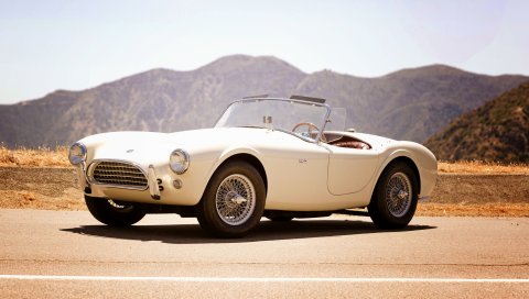 Ford, shelby, cobra, 1963, белый, кабриолет