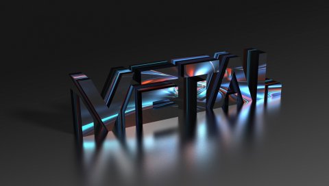 Металл, буквы, знак, отражение, блеск