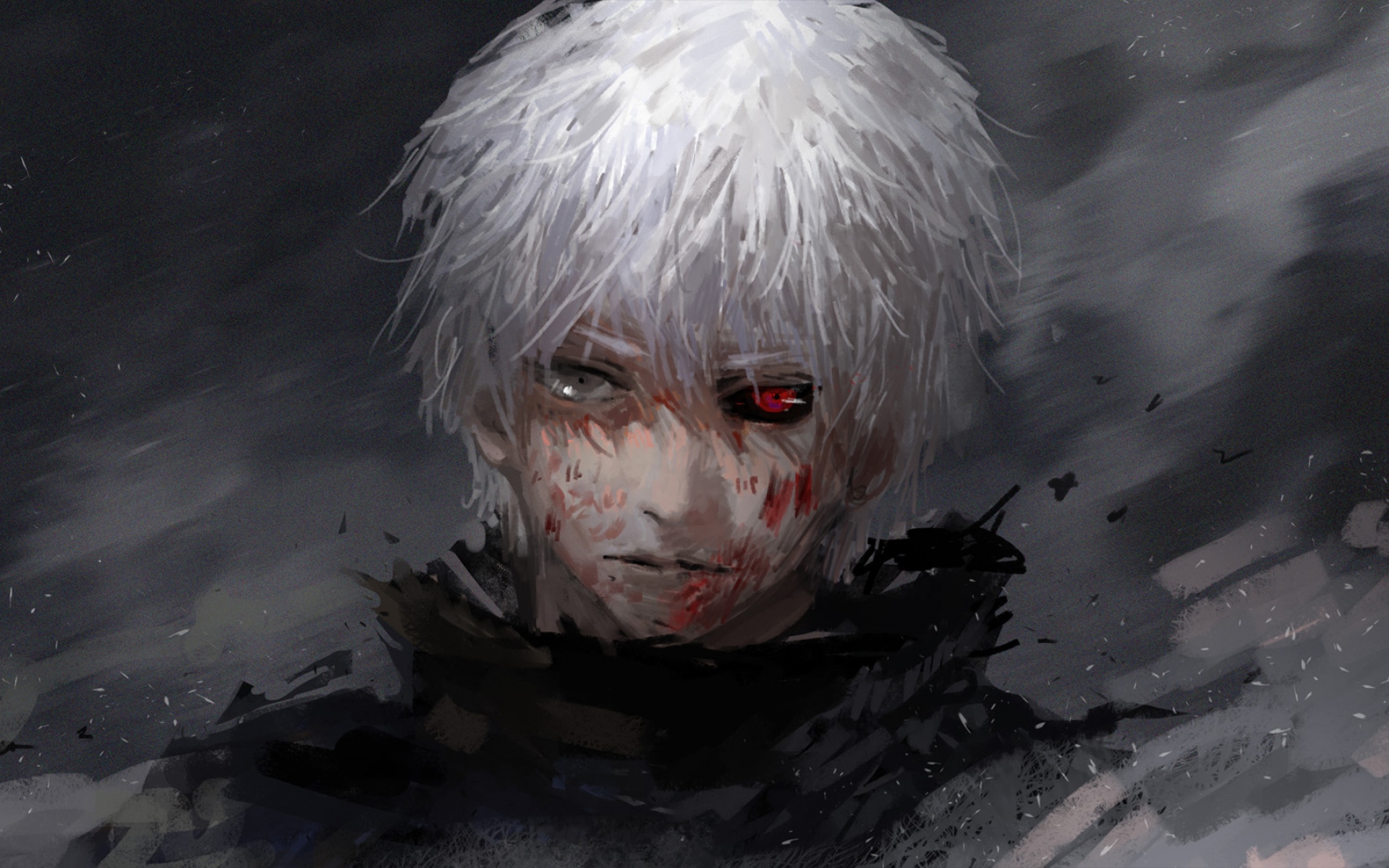 Картинки токио упырь, kaneki кен, парень, аниме, лицо фото и обои на рабочий стол