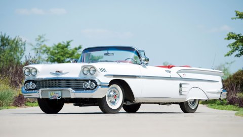 Chevrolet, bel air, impala, 1958, кабриолет