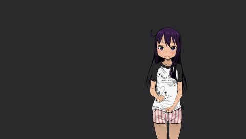 Arekusa mahone, aoi, девушка, аниме, пижама