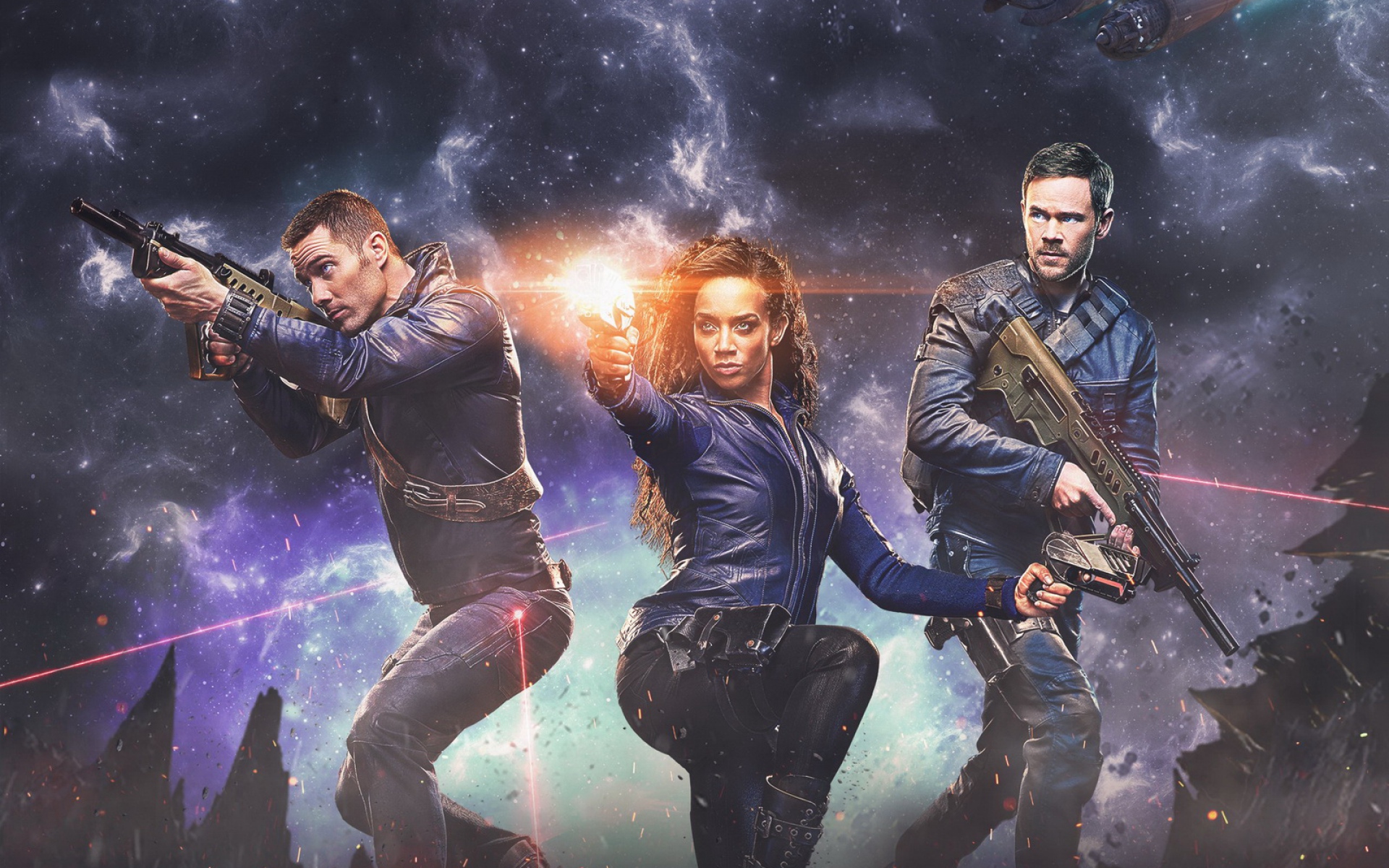 Картинки Killjoys, 2015, tom allison, tamsen mcdonough, aaron ashmore фото и обои на рабочий стол