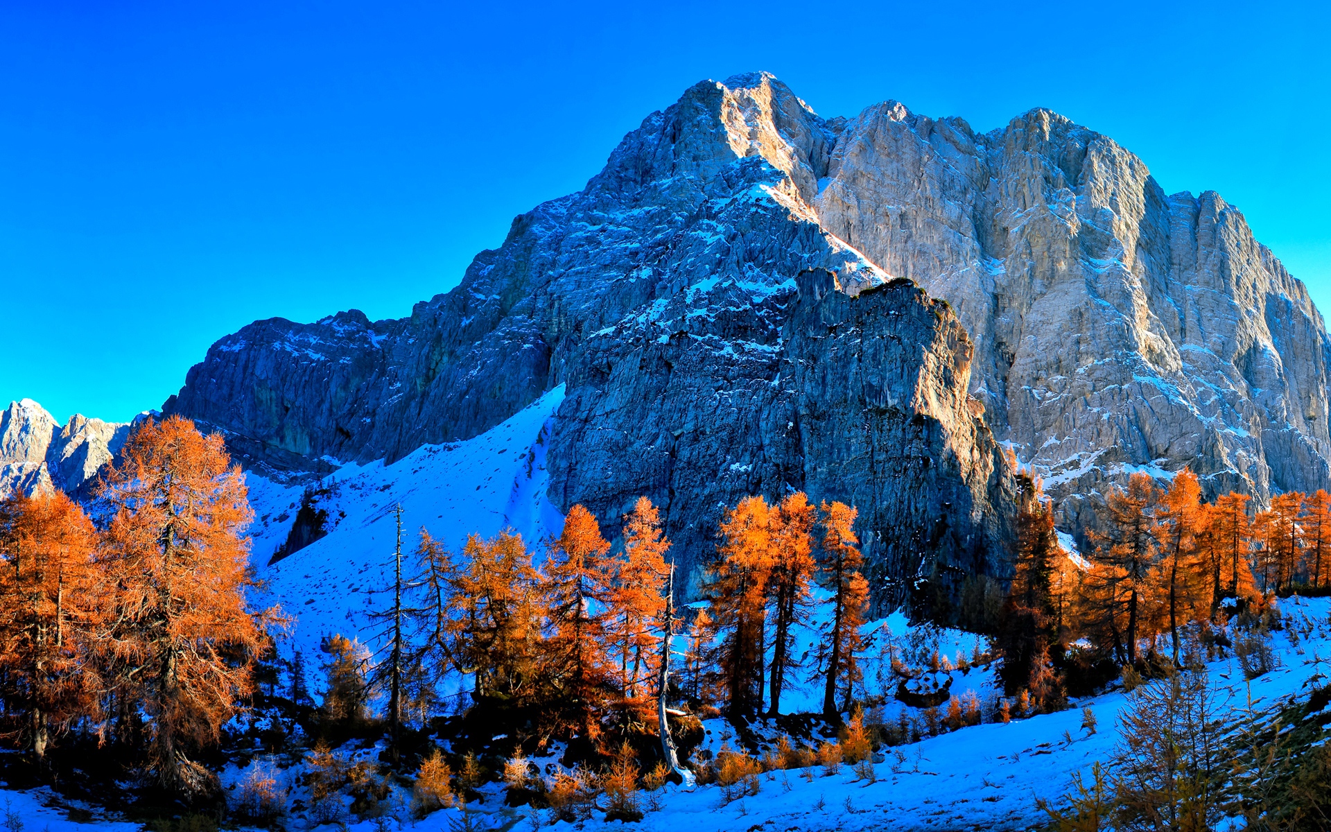 Картинки Kranjska гора, Словения, горы, небо, горный пейзаж, снег фото и обои на рабочий стол