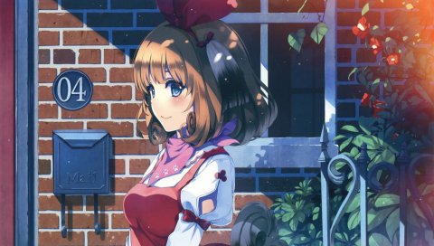 Misaki kurehito, девушка, искусство, аниме