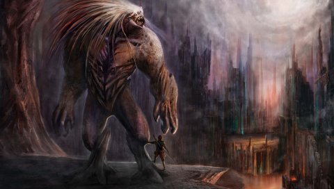Чупакабра, гигант, искусство, фэнтези