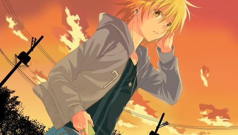 Отбеливатель, kurosaki, ichigo, мужчина, оранжевые волосы