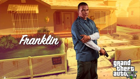 Clinton, franklin, grand theft auto v, gta