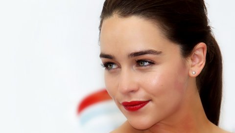 Emilia clarke, актриса, брюнетка, лицо, макияж