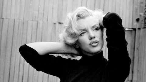 Marilyn monroe, певец, актриса, bw