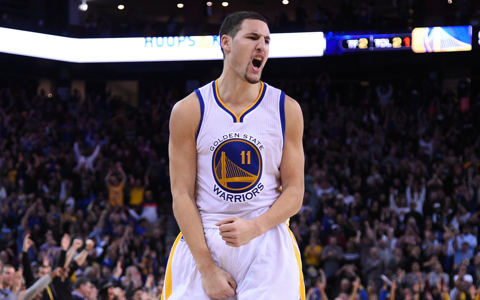Картинки Klay thompson, золотые государственные воины, баскетбол, nba фото и обои на рабочий стол