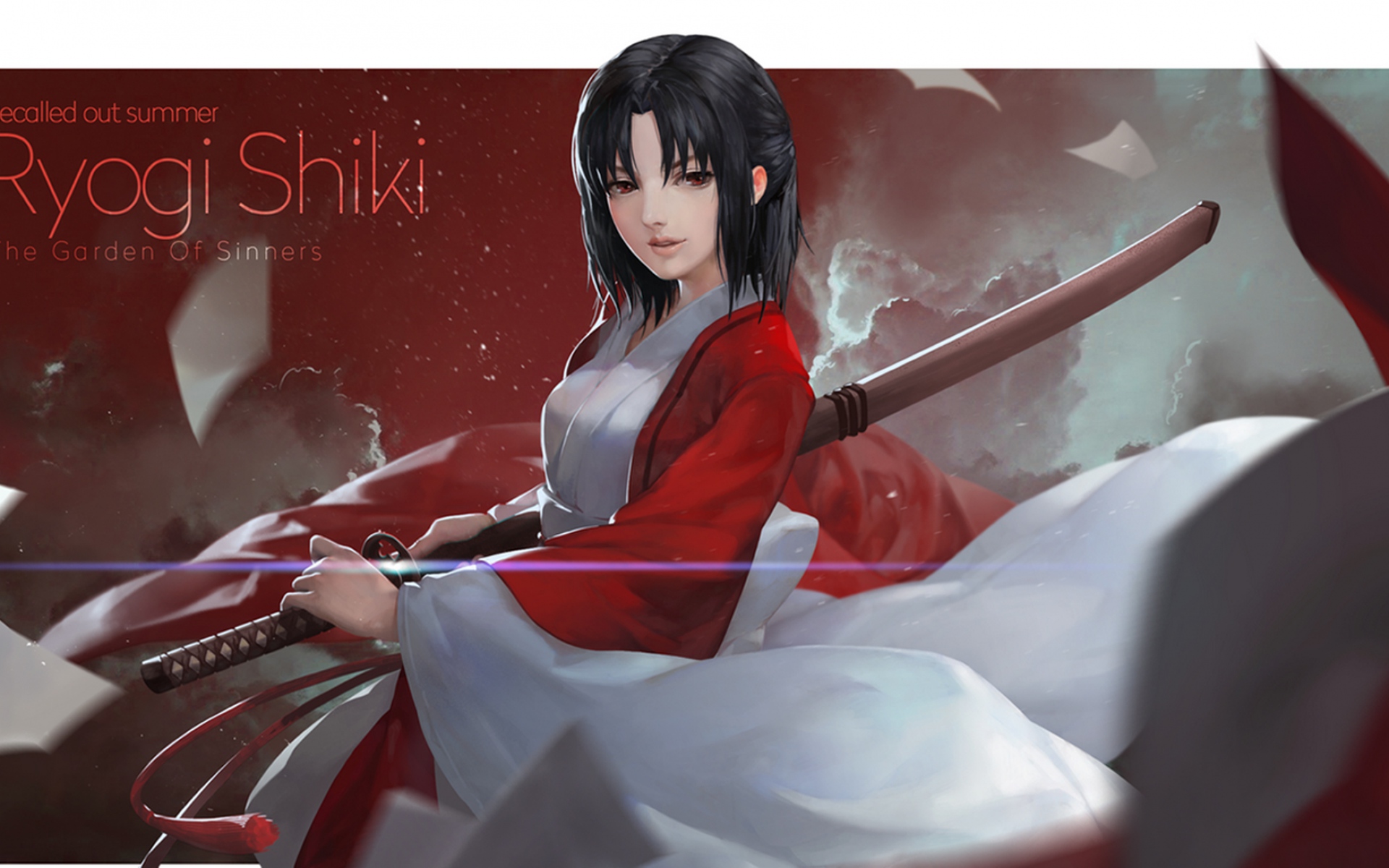Картинки Kara no kyoukai, ryougi shiki, аниме, девушка, катана фото и обои на рабочий стол