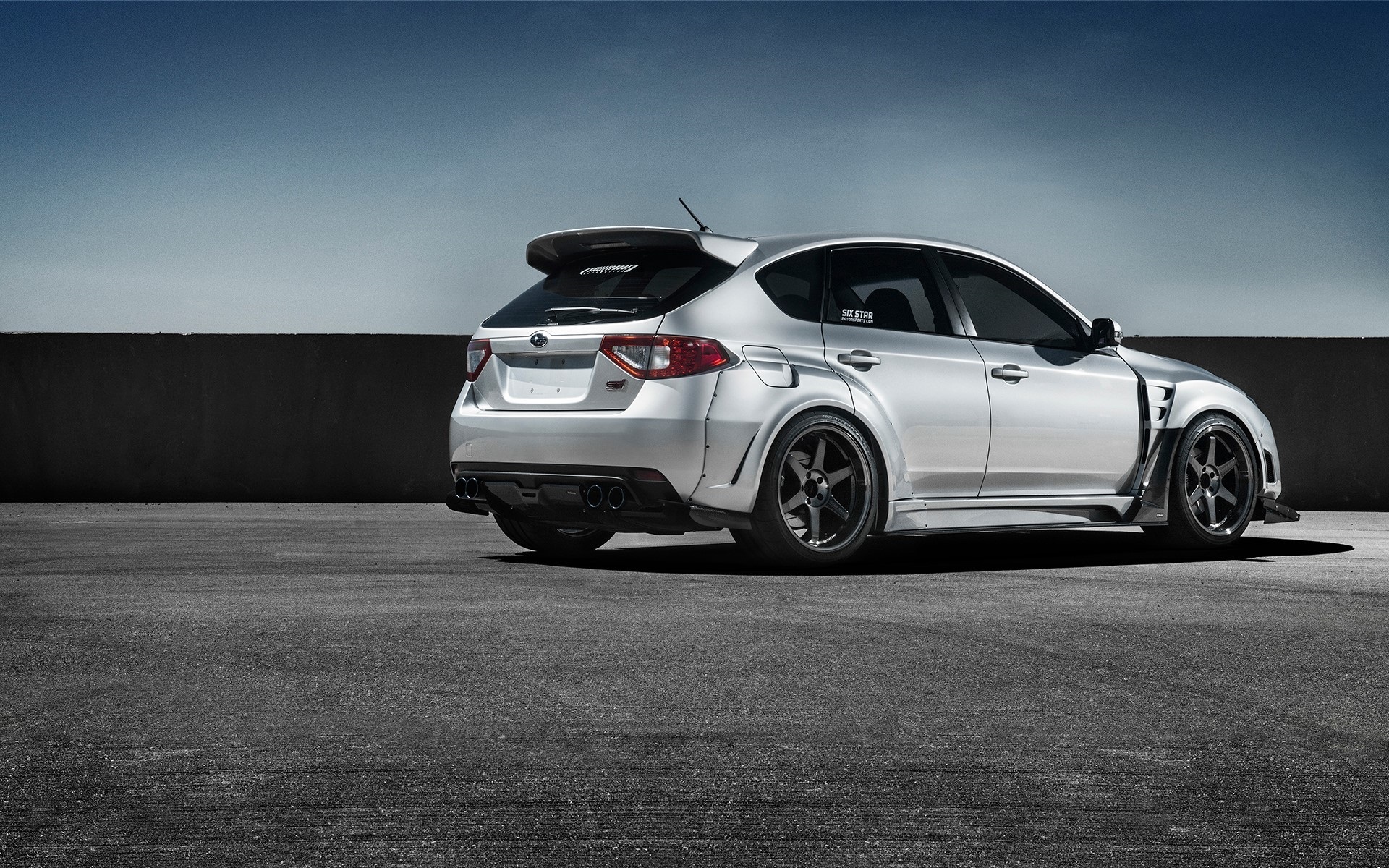 Картинки Subaru, impreza, wrx, ??sti, белый, вид сбоку фото и обои на рабочий стол
