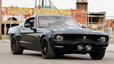 Equus bass 770, 2015, спортивный автомобиль, черный, вид сбоку