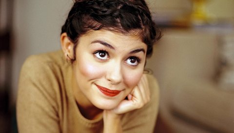 Audrey tautou, девушка, лицо, актриса, улыбка