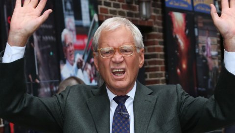 David letterman, знаменитость, старший, руки, эмоции