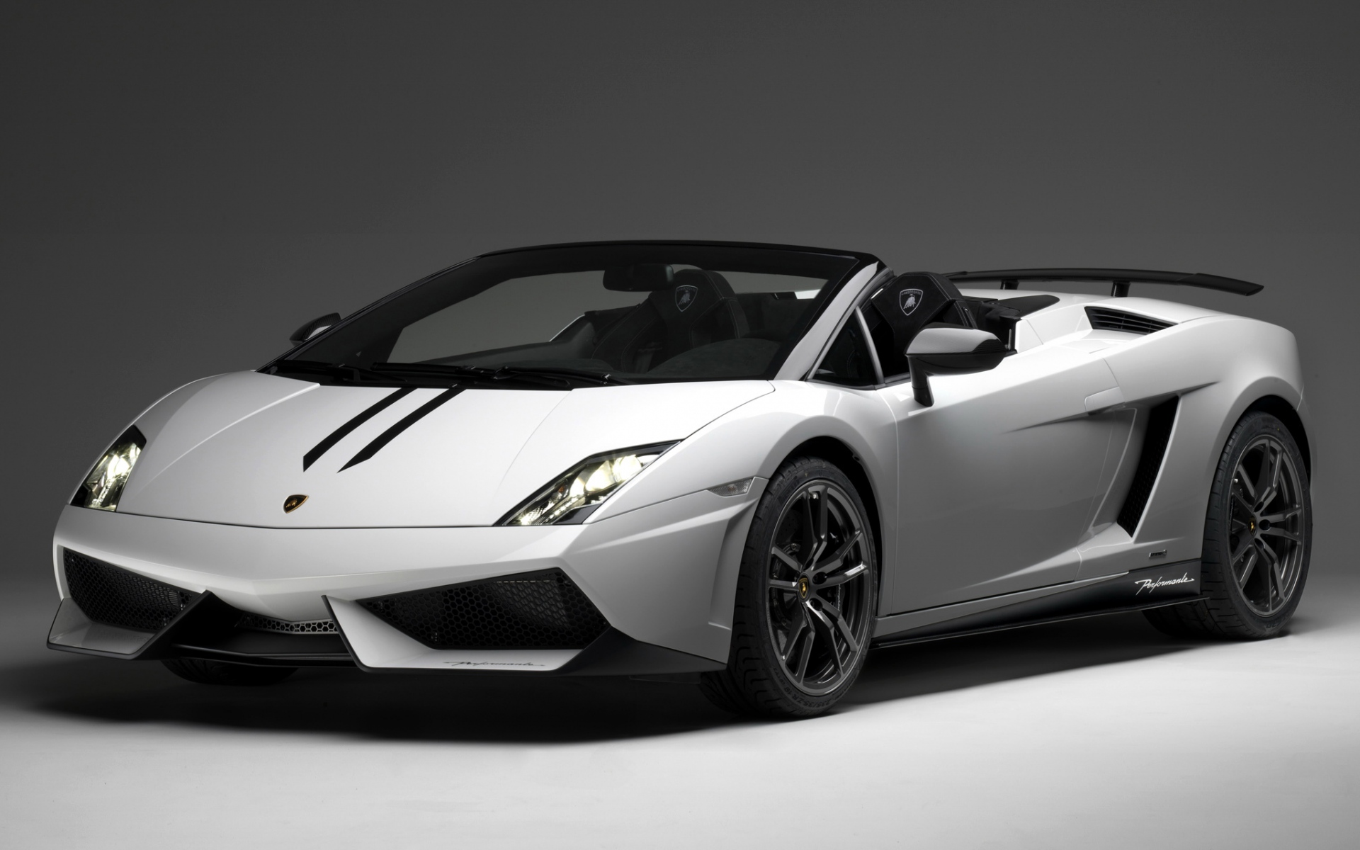 Картинки ламборджини, Gallardo, LP570-4, Spyder, белый фото и обои на рабочий стол
