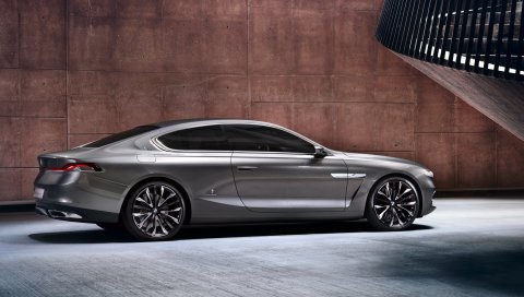 BMW, бабуля Lusso, купе, 2013, серебро, вид сбоку