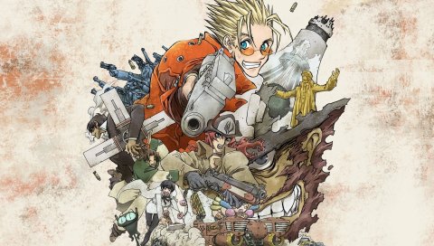 Trigun бесплодные грохотать, Wolfwood, манга