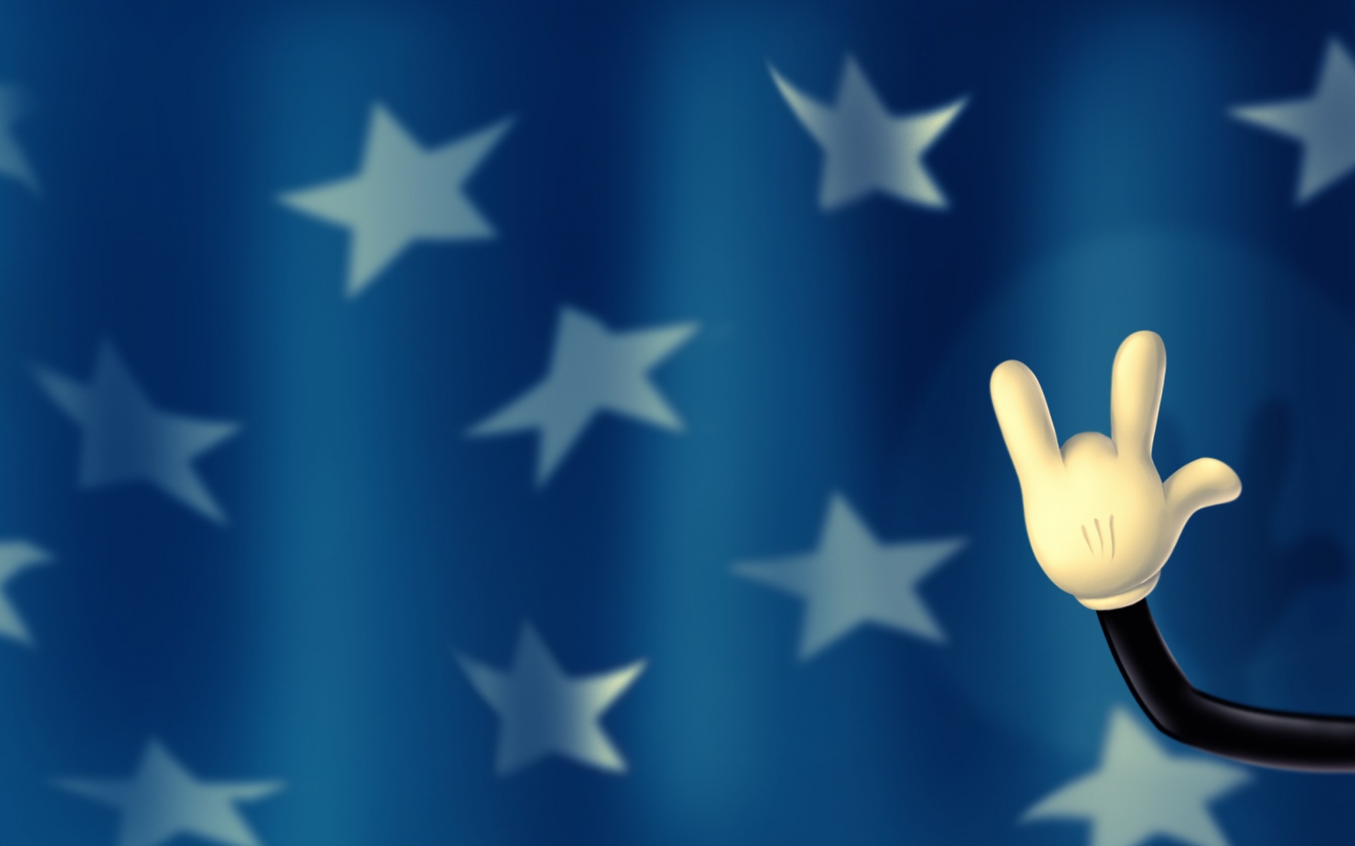 Картинки Walt disney, mickey mouse, рука, пальцы, фон, звезды фото и обои на рабочий стол