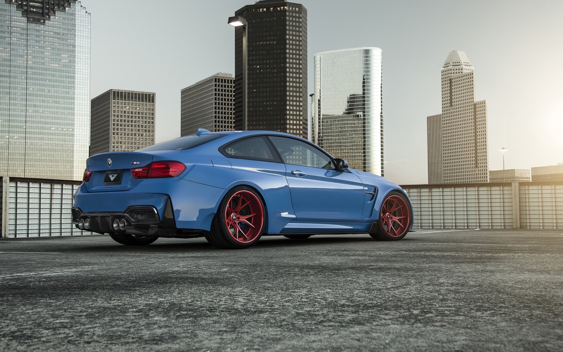 Картинки Bmw, gtrs4, vorsteiner, синий, вид сзади фото и обои на рабочий стол
