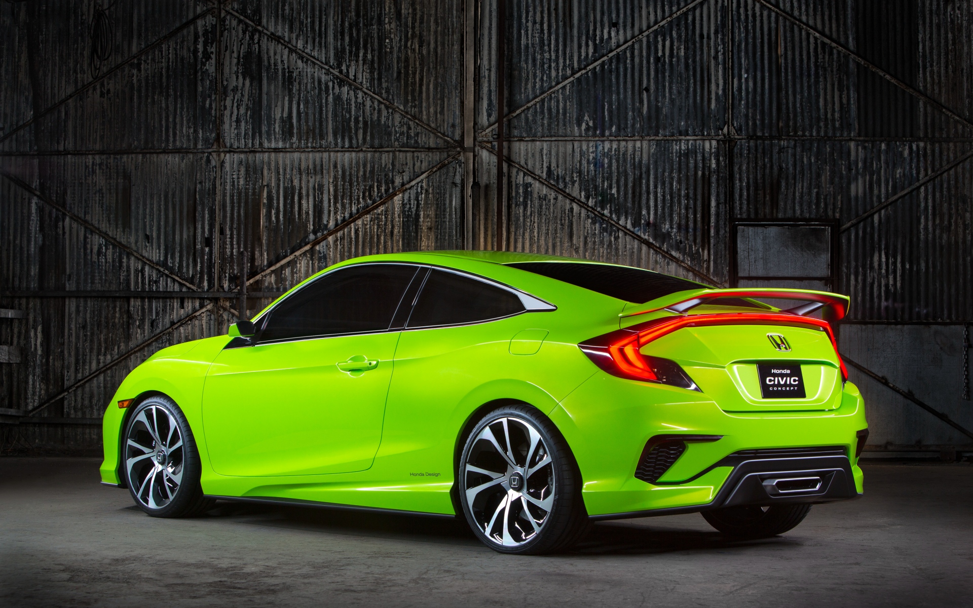 Картинки Honda, civic, concept, green, 2015 фото и обои на рабочий стол