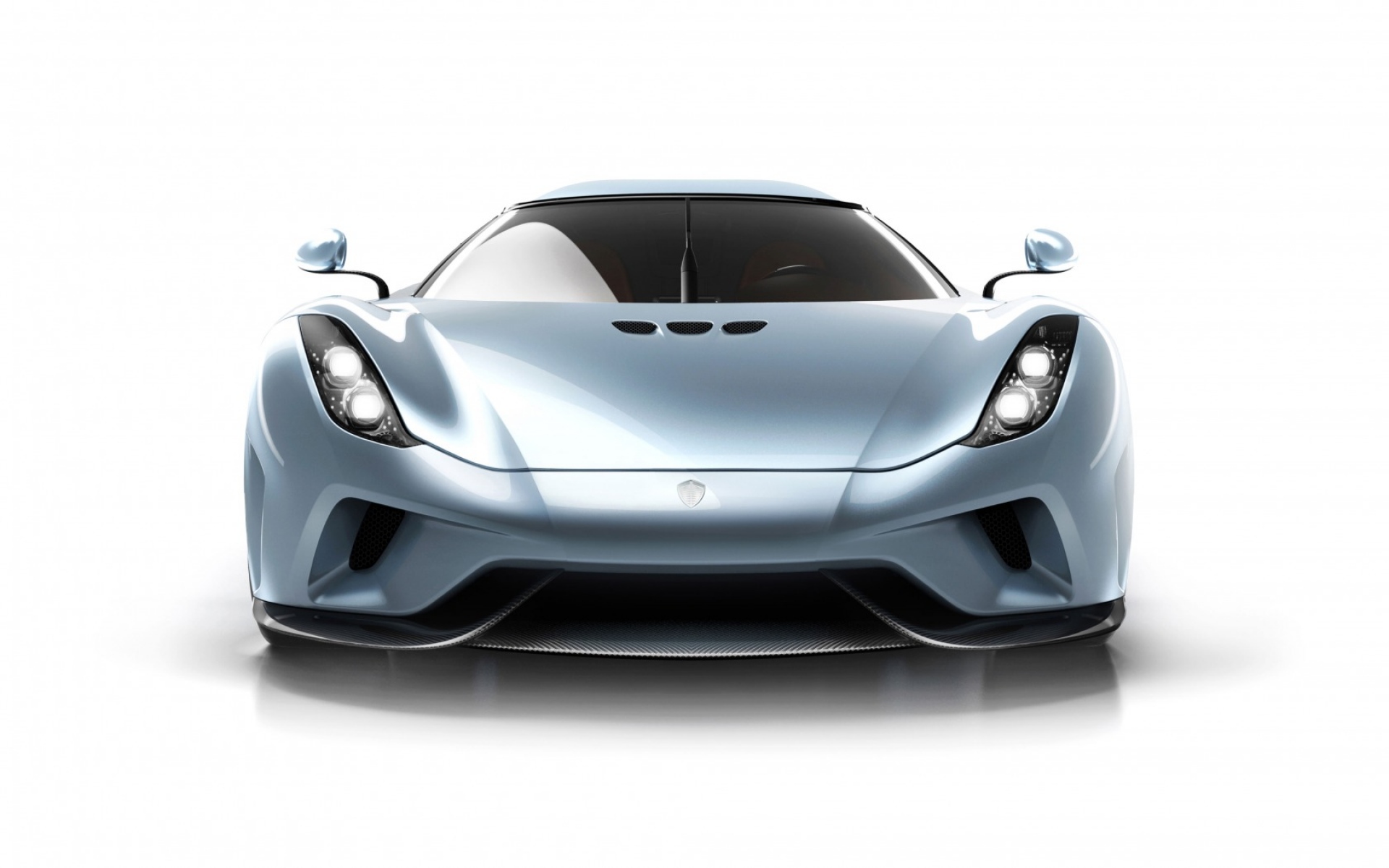 Картинки Koenigsegg, regera, 2015, серебро, вид спереди фото и обои на рабочий стол