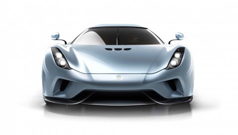 Koenigsegg, regera, 2015, серебро, вид спереди