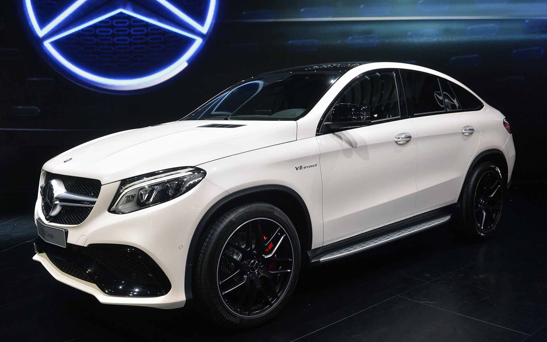 Картинки Mercedes-benz gle, купе, 2016, белый, вид сбоку фото и обои на рабочий стол