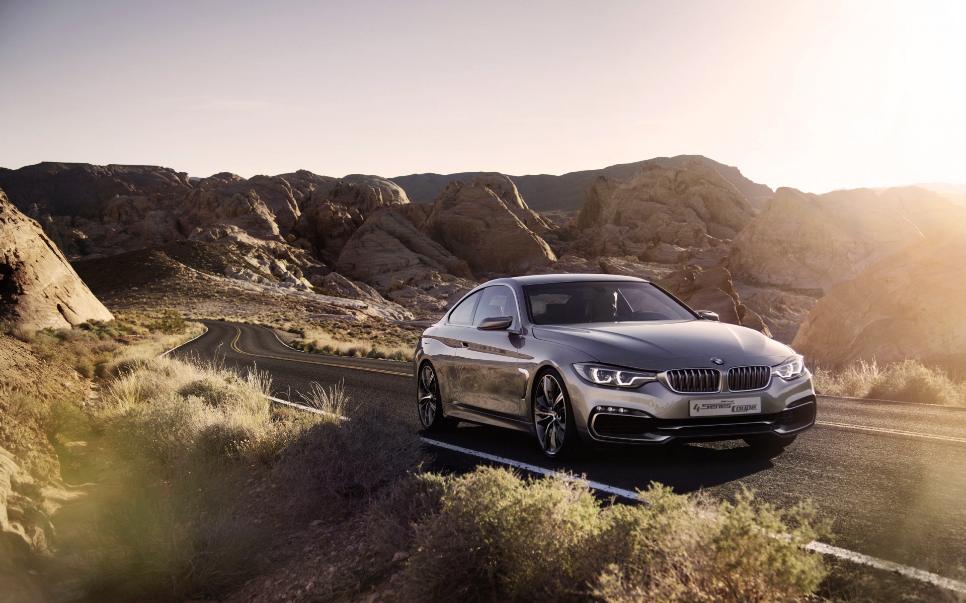 Картинки Bmw, 4 серии, дорога фото и обои на рабочий стол