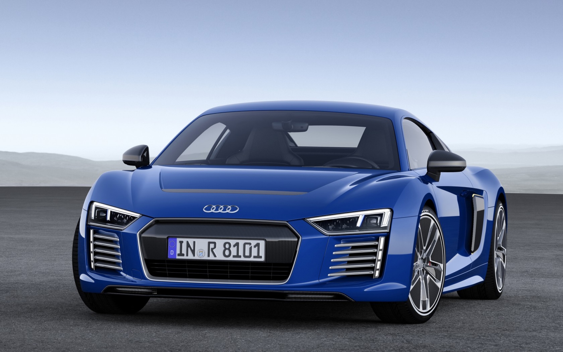 Картинки Audi, r8, синий, вид спереди фото и обои на рабочий стол