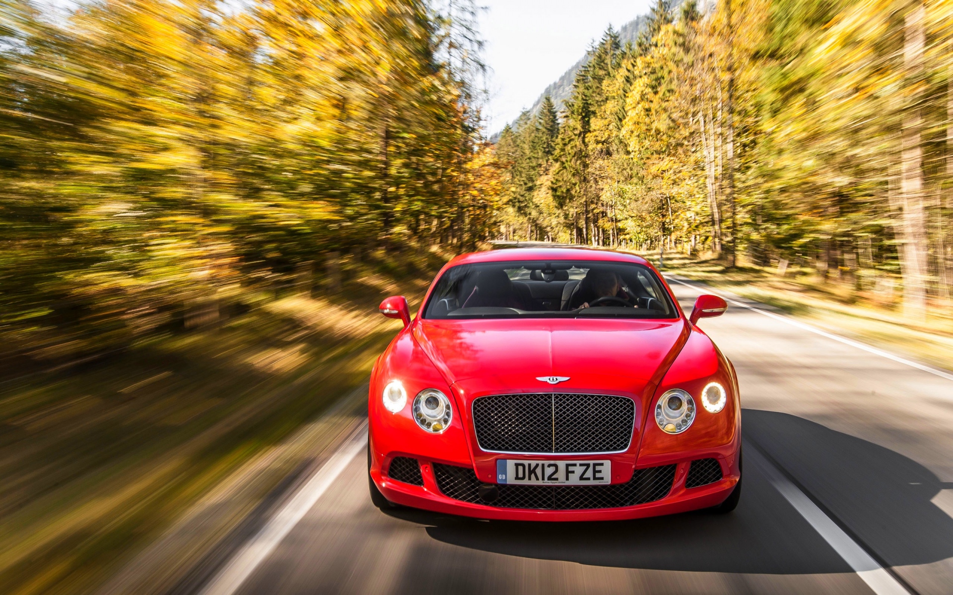 Картинки Bentley, continental, gt, движение, скорость фото и обои на рабочий стол