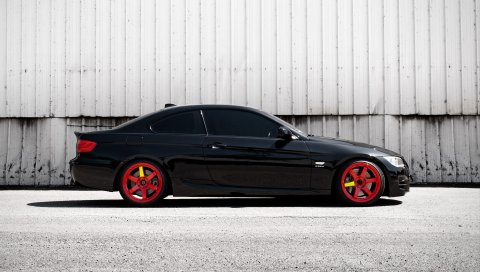 Bmw, e92, 335i, черный