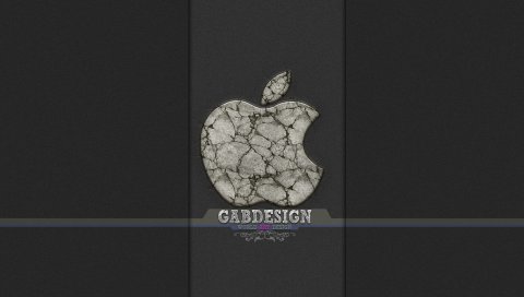 Ga design, apple, логотип