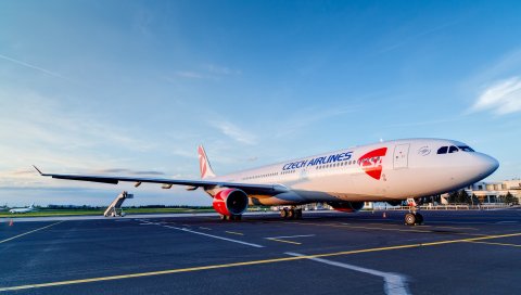 Airbus, a330, 300, чешский, авиалинии