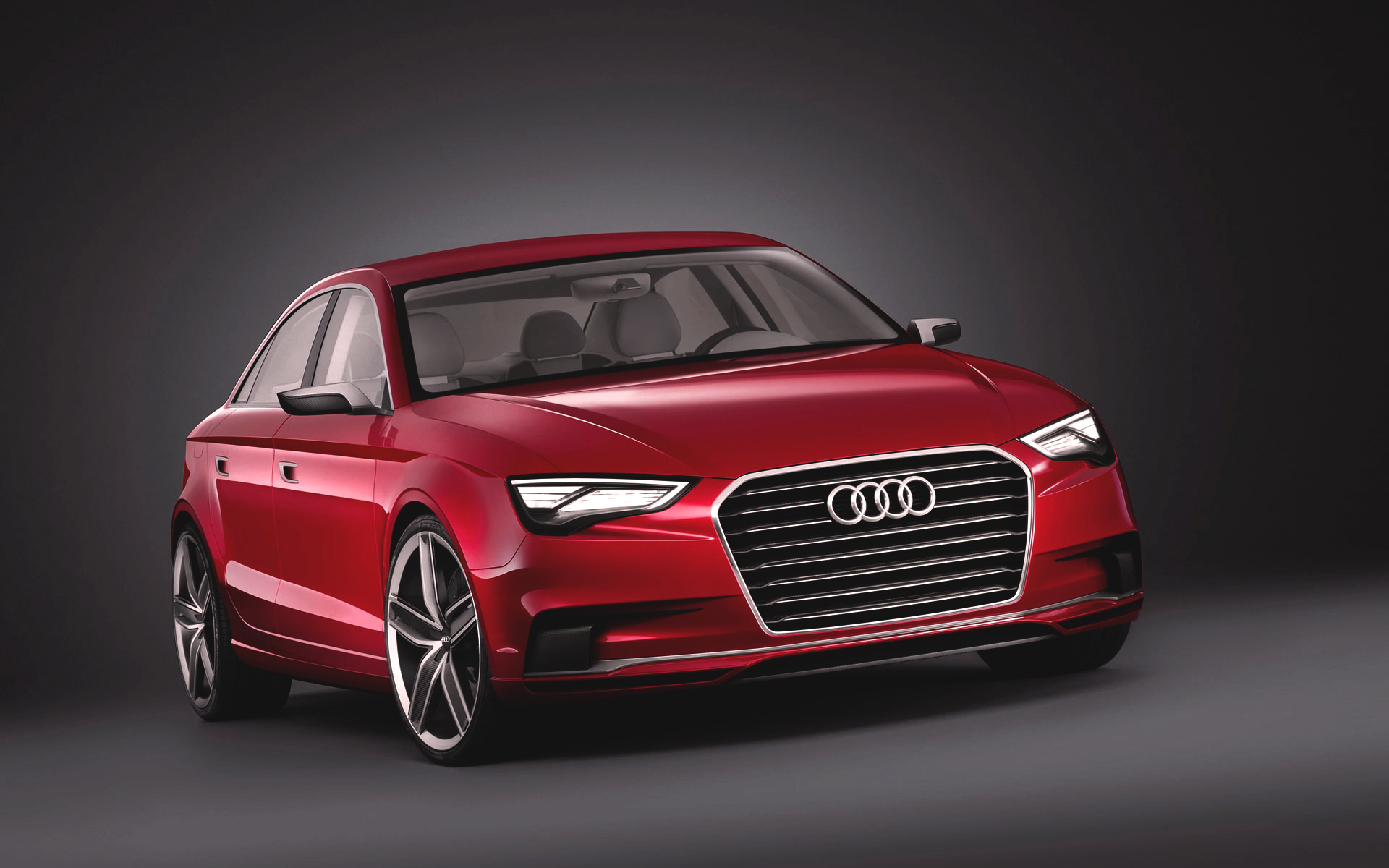 Картинки Audi, a3, красный, вид спереди фото и обои на рабочий стол
