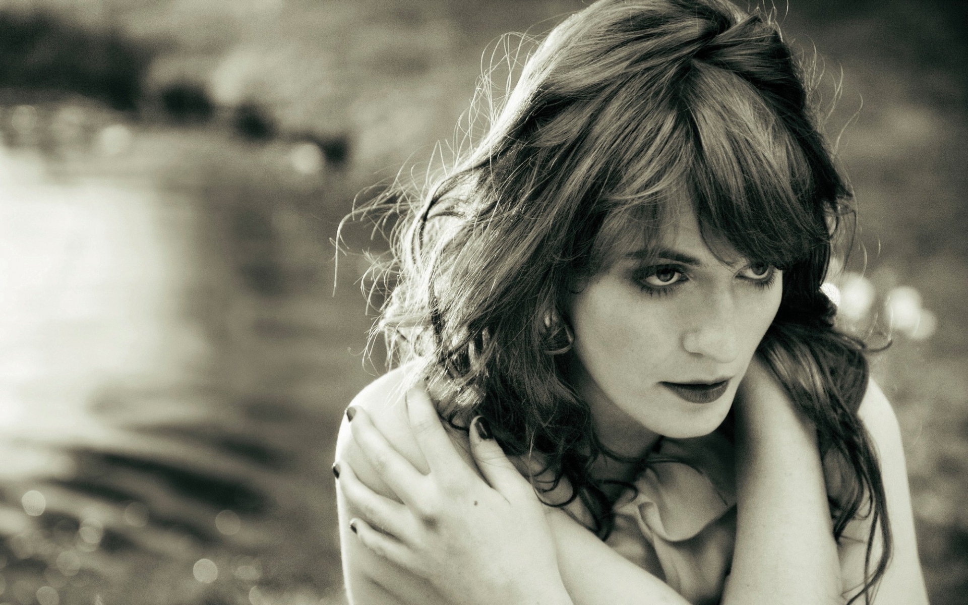 Картинки Florence и машина, florence welch, девушка, певец, bw фото и обои на рабочий стол