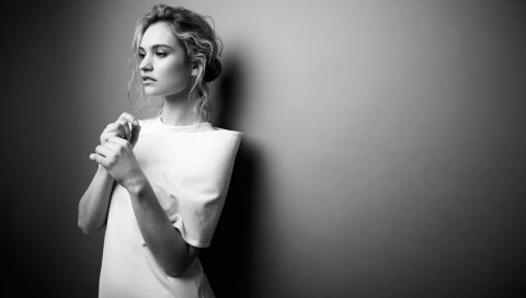 Lily james, знаменитость, фотосессия, гламур, bw