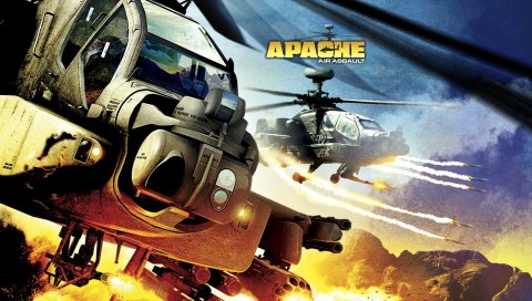 Воздушное нападение apache, развлечение gaijin, имитатор полета
