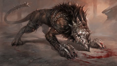 Cerberus, собака, искусство