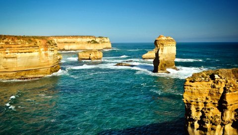 Австралия, скалы, камни, море