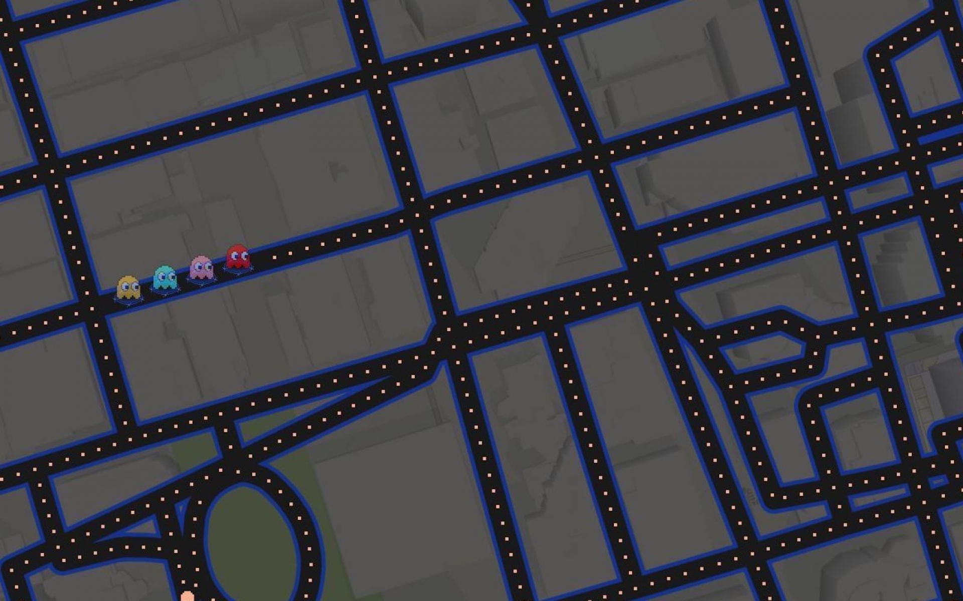 Картинки Google maps, 2015, google maps pacman, googlemaps, google maps pac man, pacman, pacman google фото и обои на рабочий стол