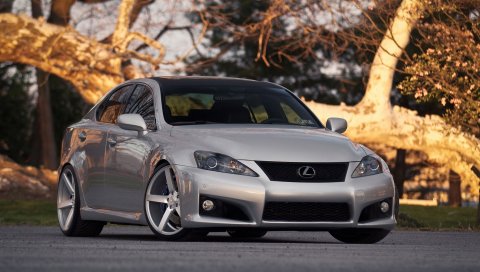 Lexus 250, lexus, серебристый, вид спереди